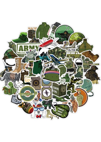 50 Adet Tarzı Askeri Grafiti Sticker Paketi Araba Sticker ve Çıkartmalar Dıy Kaykay Telefon Kılıfı Motor Oyuncakları Için - Pcs Cool Soldier Army Military (Yurt Dışından) fırsatları