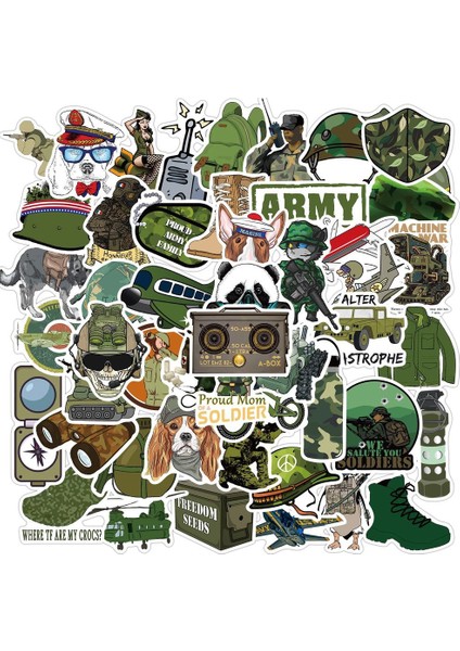 50 Adet Tarzı Askeri Grafiti Sticker Paketi Araba Sticker ve Çıkartmalar Dıy Kaykay Telefon Kılıfı Motor Oyuncakları Için - Pcs Cool Soldier Army Military (Yurt Dışından) indirimleri
