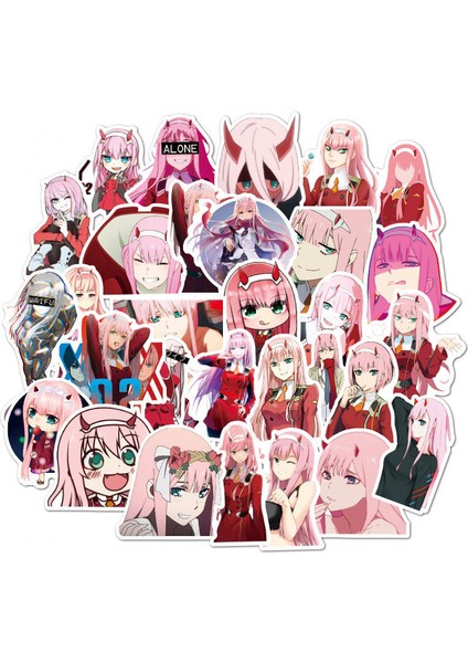 Anime Fanxx'de Sevgili Stickerlar 02 Sıfır Iki Sticker Dizüstü Bilgisayar Bagaj Motosiklet Bavul Gitar Kaykay Pvc Etiket (Yurt Dışından) fiyatları