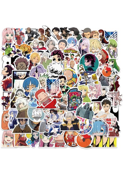 Fildişi Tarzı Jujutsu Kaisen Hunter x Hunter Anime Stickerlar Kaykay Araba Laptop Bisiklet Cool Graffiti Sticker Yapıştırma Çocuk Oyuncak (Yurt Dışından)