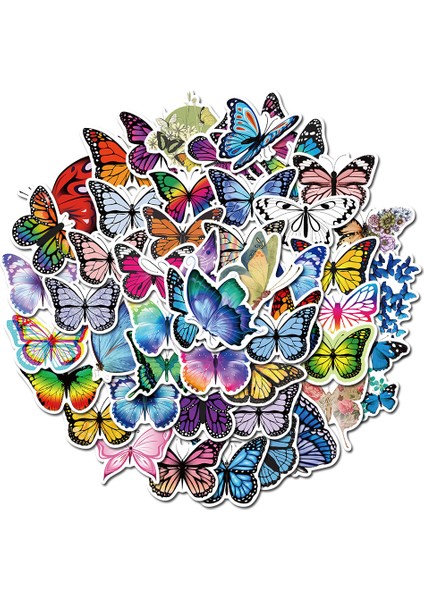 Laptop Kaykay Gitar Kırtasiye Etiketler Dıy Buzdolabı Araba Şişe Çıkartmalar Çocuk Oyuncakları Için Kelebek Çıkartmaları (Yurt Dışından)