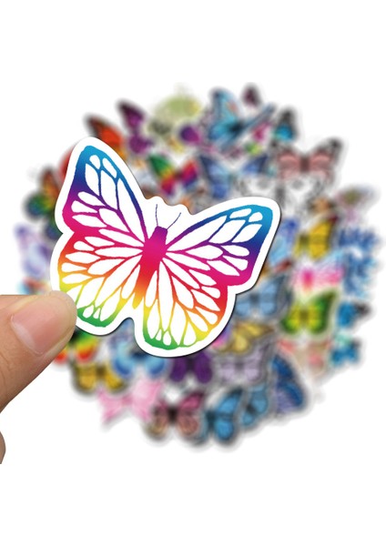 Laptop Kaykay Gitar Kırtasiye Etiketler Dıy Buzdolabı Araba Şişe Çıkartmalar Çocuk Oyuncakları Için Kelebek Çıkartmaları (Yurt Dışından) fiyatları