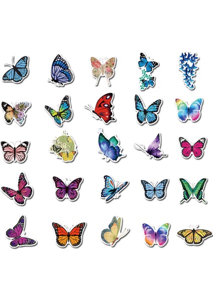 Laptop Kaykay Gitar Kırtasiye Etiketler Dıy Buzdolabı Araba Şişe Çıkartmalar Çocuk Oyuncakları Için Kelebek Çıkartmaları (Yurt Dışından) fırsatları