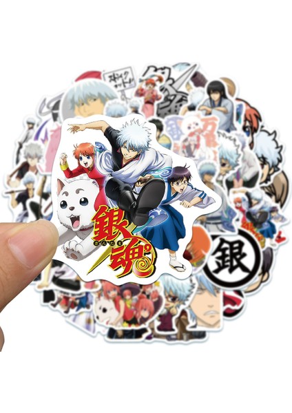 D-50 Adet Tarzı Pcs Komik Anime Gıntama Sticker Çocuklar Için Oyuncaklar Motosiklet Bagaj Laptop Bisiklet Kaykay Stickerları (Yurt Dışından) modelleri