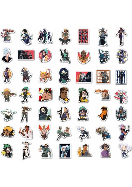 Y180 Y181 Stili Valorant Stickerlar Kendin Yap Cep Telefonu Kılıfı Valiz Kaykay Graffiti Stickerlar Çocuk Oyuncakları - Türkçe (Yurt Dışından)