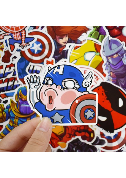 Süper Kahraman Anime Film Sticker'ları Laptop Araba Motosiklet Buzdolabı Bisiklet Gitar Sırt Çantası Çıkartmaları Çizgi Film Su Geçirmez Çıkartmalar (Yurt Dışından) fırsatları
