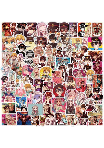 100 Adet Tarzı Pcs Japon Anime Tuvalet Hayaleti Hanako Kun Sticker Bavul Buzdolabı Günlük Cosplay Graffiti Çocuk Sticker (Yurt Dışından) fiyatları