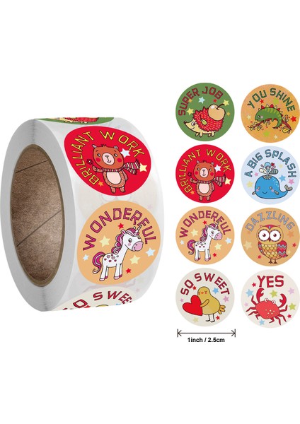 A-146 Stili Yeni Sevimli Kelimeler Ödül Motivasyonlu Stickerlar Çocuk Oyuncakları Rulo Okul Öğretmen Malzemeleri Sınıf Stickerları Çocuklar Için Hediye (Yurt Dışından)