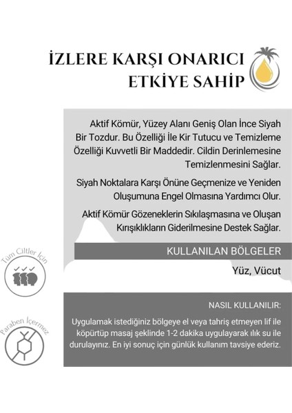 - Aktif Karbon Sabunu - Naturel 2’li