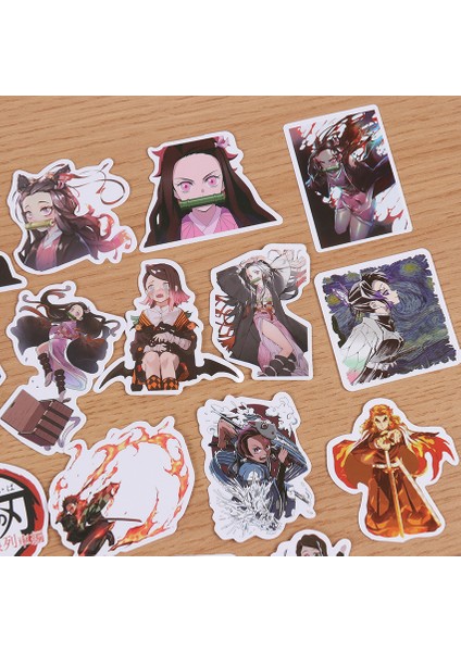 Çizgi Film Anime Demon Slayer Sticker Kaykay Motosiklet Gitar Kız Graffiti Su Geçirmez Pvc Sanat Etiketleri (Yurt Dışından) fiyatları