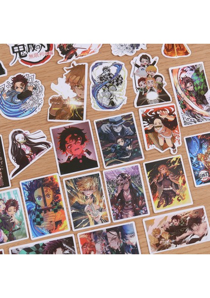 Çizgi Film Anime Demon Slayer Sticker Kaykay Motosiklet Gitar Kız Graffiti Su Geçirmez Pvc Sanat Etiketleri (Yurt Dışından) fırsatları