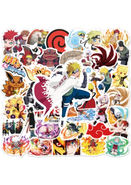 CS021-1 50 Adet Stil Boruto Stikerleri Itachi Kakashi Sasuke Gaara Sakura Pain Konan Hidan Anime Pvc Sticker Bilgisayar Not Defteri Bavul Hediye (Yurt Dışından)