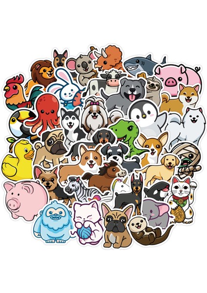 Çoklu Stil Çocuk Oyuncakları Için Pcs Sevimli Hayvan Karikatür Sticker Kayak Tahtası Buzdolabı Telefon Gitar Motosiklet Seyahat Çıkartma Etiket Eğlencesi (Yurt Dışından)
