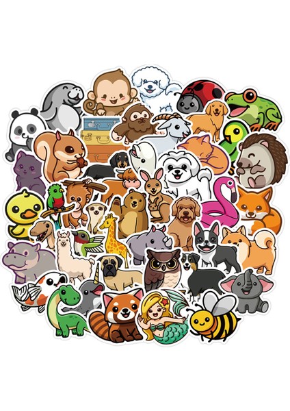 Çoklu Stil Çocuk Oyuncakları Için Pcs Sevimli Hayvan Karikatür Sticker Kayak Tahtası Buzdolabı Telefon Gitar Motosiklet Seyahat Çıkartma Etiket Eğlencesi (Yurt Dışından)