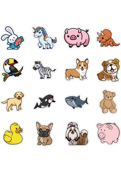 Çoklu Stil Çocuk Oyuncakları Için Pcs Sevimli Hayvan Karikatür Sticker Kayak Tahtası Buzdolabı Telefon Gitar Motosiklet Seyahat Çıkartma Etiket Eğlencesi (Yurt Dışından)
