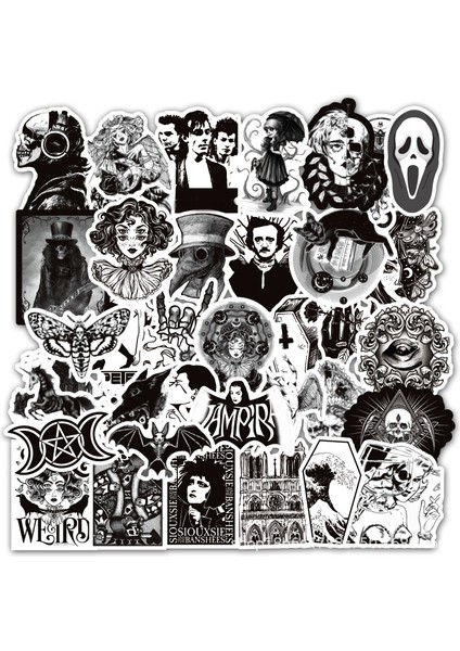 50 Güzel B Stili Sıcak Moda Sevimli Sticker Paketi Vsco Kızı Için Laptop Gitar Bagaj Kaykay Araba Oyuncak Sticker Etiket (Yurt Dışından)
