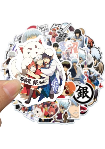 B-50 Adet Tarzı Pcs Komik Anime Gıntama Sticker Çocuklar Için Oyuncaklar Motosiklet Bagaj Laptop Bisiklet Kaykay Stickerları (Yurt Dışından) fırsatları