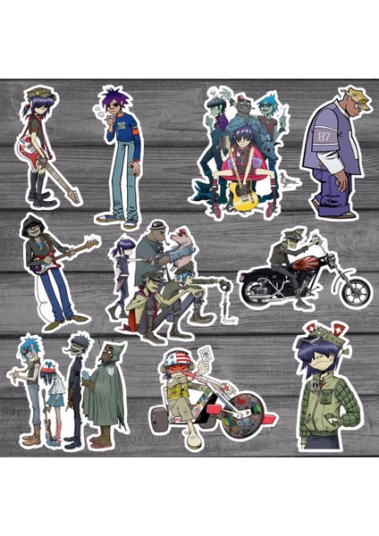 Gorillaz Çıkartması Çocuk Oyuncakları Araba Laptop Bisiklet Valiz Defter Kaykay Su Geçirmez Etiketler - E-Ticaret Başlığı (Yurt Dışından) fiyatları