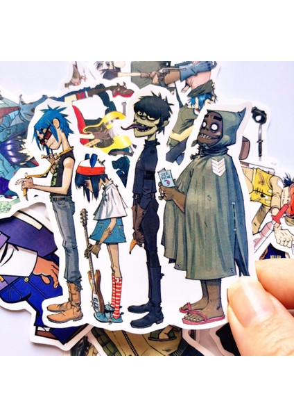 Gorillaz Çıkartması Çocuk Oyuncakları Araba Laptop Bisiklet Valiz Defter Kaykay Su Geçirmez Etiketler - E-Ticaret Başlığı (Yurt Dışından) modelleri