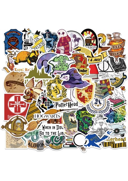 Altın Tarzı Pcs Su Geçirmez Çizgi Film Sticker Bagaj Kaykay Telefon Dizüstü Bisiklet Gitar Sticker'ları (Yurt Dışından)