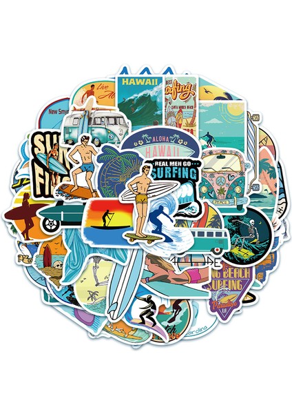 Yaz Sörf Çıkartması Plaj Seyahat Grafiti Sörf Çıkartmaları Valiz Sörf Tahtası Dizüstü Bilgisayar Bisiklet Tablet Su Şişesi Için Dıy (Yurt Dışından) fiyatları