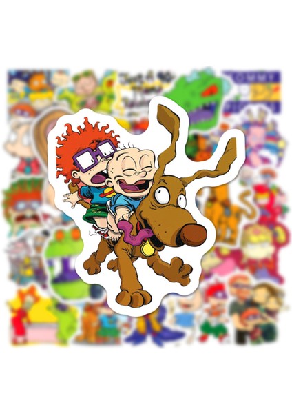 50 Adet Tarzı Çizgi Film Anime Rugrataris Graffiti Sticker Çocuk Klasik Oyuncak Su Geçirmez Motosiklet Bavul Gitar Telefon Süsleme Etiketi (Yurt Dışından) fırsatları