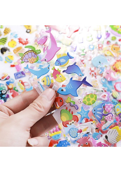 S Tarzı Çocuklar Için Farklı Bol 3D Balon Köpük Etiketler Prens ve Hayvan Araba Dıy Defter Etiket Oyuncakları (Yurt Dışından) modelleri