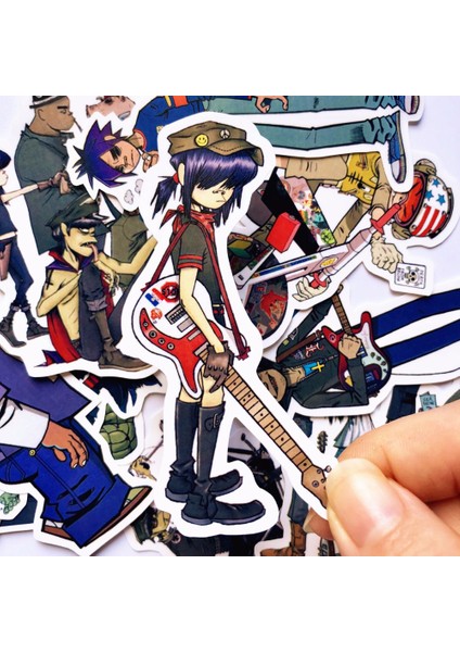 Gorillaz Çıkartması Çocuk Oyuncakları Araba Laptop Bisiklet Valiz Defter Kaykay Su Geçirmez Etiketler - E-Ticaret Başlığı (Yurt Dışından) fırsatları