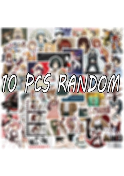 10 ADET-FE041 Stili Çocuk Oyuncakları Için Pcs Steıns;gate Elıte Anime Sticker Gitar Motosiklet Valiz Çanta Graffiti Sticker (Yurt Dışından)