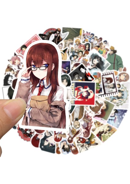 10 ADET-FE041 Stili Çocuk Oyuncakları Için Pcs Steıns;gate Elıte Anime Sticker Gitar Motosiklet Valiz Çanta Graffiti Sticker (Yurt Dışından) fiyatları