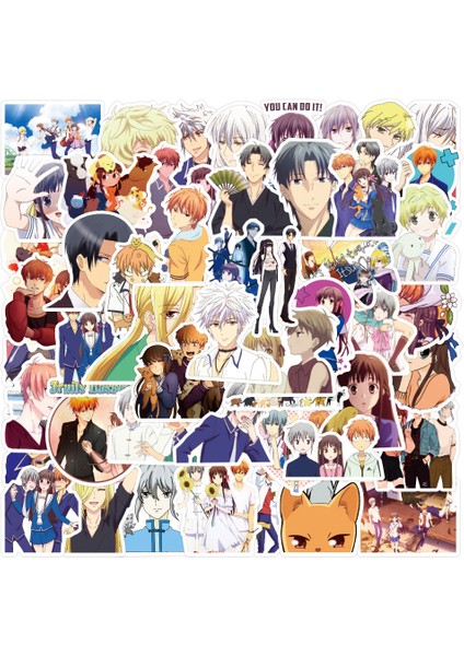 10 Adet-A Tarzı Yeni Anime Meyve Sepeti Grafiti Sticker Su Geçirmez Seyahat Çantası Laptop Scooter Su Bardağı Sticker (Yurt Dışından)