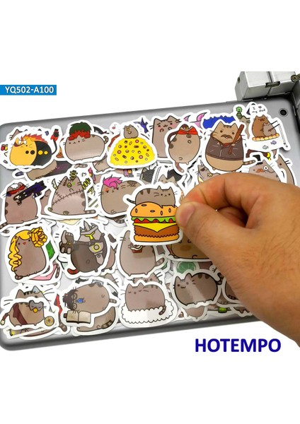 Karikatür Sevimli Şişman Kediler Kawaii Eğlenceli Stickerlar Kızlar Çocuklar Öğretmen Okul Hediye Kendin Yap Mektup Günlüğü Scrapbooking Çıkartma (Yurt Dışından)