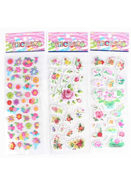 Çoklu Stil 3 Sayfalı Kedi ve Köpek Prenses Serisi Kabartmalı Sticker Defteri Balon Stickerlar Kawaii Ödül Çocuk Oyuncakları (Yurt Dışından)