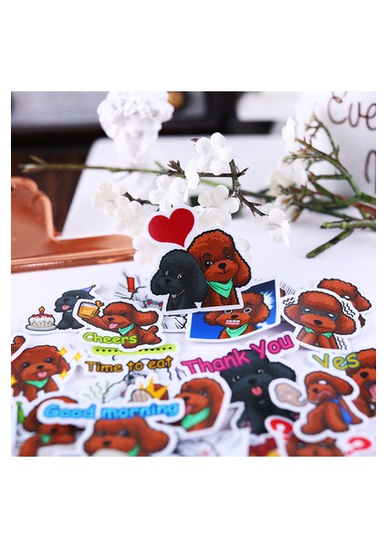 No.2 Tarzı Sevimli Köpek Yapıştırma Etiketleri Yaratıcı El Yapımı Scrapbooking Sticker Dekoratif Sticker Dıy El Sanatı Fotoğraf Albümleri (Yurt Dışından) modelleri