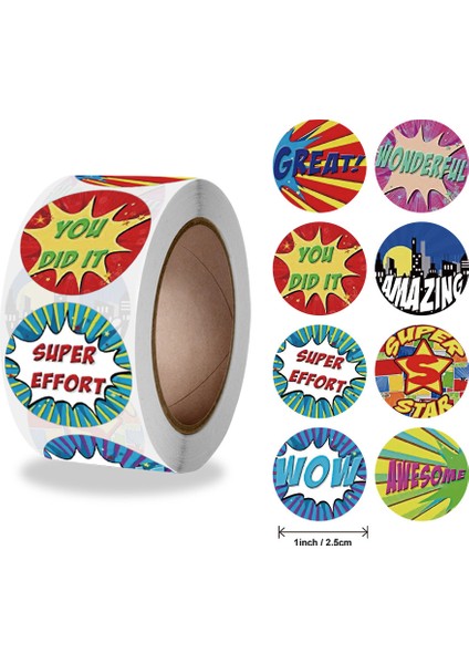 A-226 Stili Yeni Sevimli Kelimeler Ödül Motivasyonlu Stickerlar Çocuk Oyuncakları Rulo Okul Öğretmen Malzemeleri Sınıf Stickerları Çocuklar Için Hediye (Yurt Dışından)
