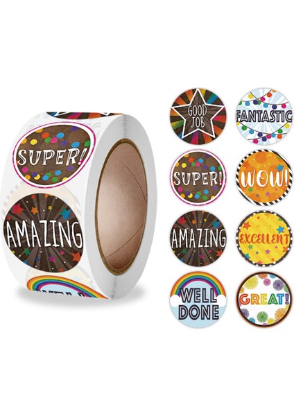 A-226 Stili Yeni Sevimli Kelimeler Ödül Motivasyonlu Stickerlar Çocuk Oyuncakları Rulo Okul Öğretmen Malzemeleri Sınıf Stickerları Çocuklar Için Hediye (Yurt Dışından)