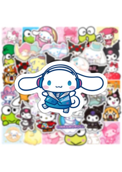 50 Adet B Tarzı Sevimli Kuromi My Melody Cinnamoroll Kittys Sanrioed Anime Sticker Estetik Çıkartmalar Graffiti Laptop Su Geçirmez Araba Sticker (Yurt Dışından) fırsatları