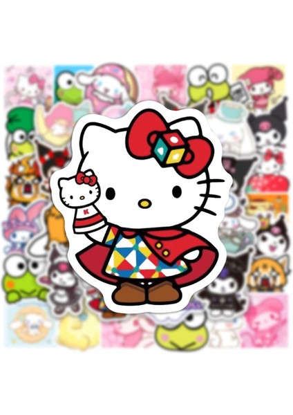 50 Adet B Tarzı Sevimli Kuromi My Melody Cinnamoroll Kittys Sanrioed Anime Sticker Estetik Çıkartmalar Graffiti Laptop Su Geçirmez Araba Sticker (Yurt Dışından) indirimleri