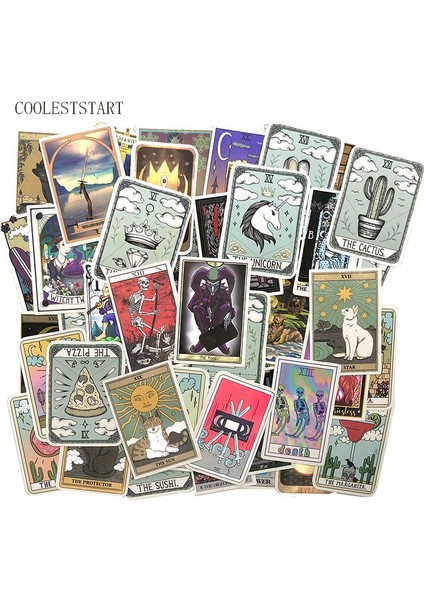 10 Adet Rastgele Parlak Stil Pcs Tarot Kart Grafiti Çıkartmaları Fal Çıkartmaları Bagaj Laptop Buzdolabı Motosiklet Kaykay Çıkartmaları Pegatinas (Yurt Dışından) fiyatları