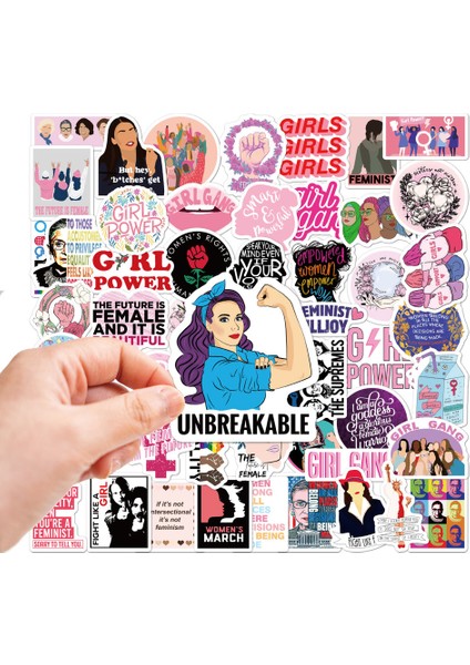 D-35 Adet Tarzı Pcs Feminist Çizgi Film Zorla Kız Stickerları Tekrar Yok Motosiklet Cep Telefonu Laptop Elektrikli Bisiklet Çıkartmaları (Yurt Dışından) fırsatları