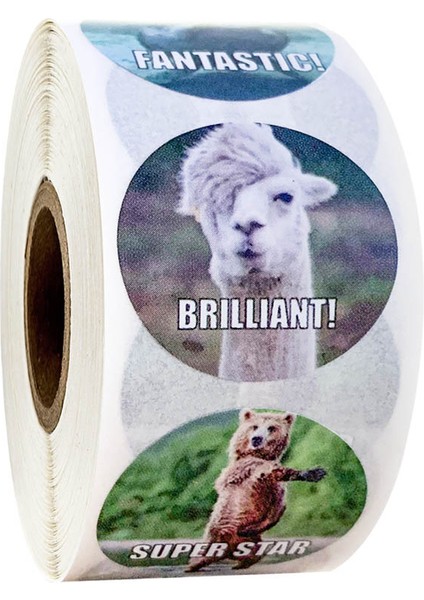 Stil2 Stili Öğretmenler Için Ödül Stickerları Eğlenceli Motivasyonel ve Teşvik Stickerları Çocuklar Için Trend Hayvan Meme Oyuncak Stickerları (Yurt Dışından)