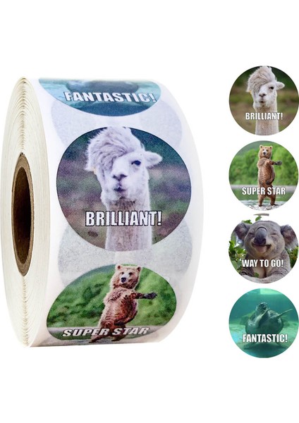 Stil2 Stili Öğretmenler Için Ödül Stickerları Eğlenceli Motivasyonel ve Teşvik Stickerları Çocuklar Için Trend Hayvan Meme Oyuncak Stickerları (Yurt Dışından) fırsatları