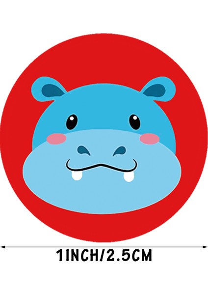 Kırmızı Stil Çocuklar Için Hayvan Ödül Stickerları Rulo - Okul Öğretmen Malzemeleri Için Sevimli Stickerlar (Yurt Dışından) modelleri