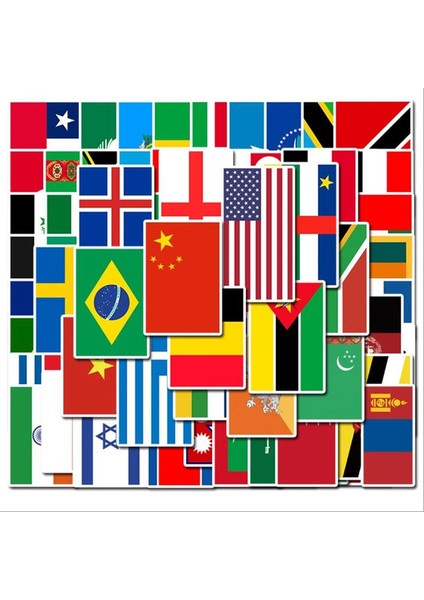 100 Adet Tarzı Ülkeler Milli Bayrak Sticker Oyuncaklar Çocuklar Futbol Futbol Hayranları Etiket Defterine Seyahat Çantası Dizüstü Bilgisayar Stickerları (Yurt Dışından)