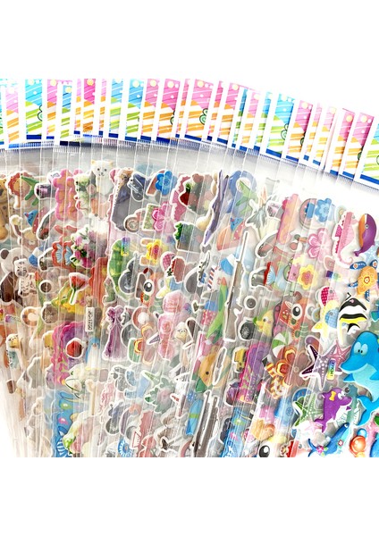 Stil 14 Stil 12 Sayfa Paket Sevimli Toplu 3D Dolgu Etiketler Çocuklar Için Scrapbooking Dizüstü Bilgisayar Cep Telefonu Dekorasyon Kız Erkek Doğum Günü Hediyesi (Yurt Dışından)