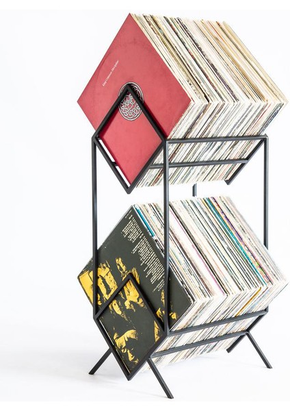 Pikaplık Plaklık CD Organizer Metal DVD Düzenleyici
