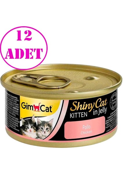 Shiny Cat Tavuklu Yavru Kedi Konservesi 70 gr 12 Ad fiyatları