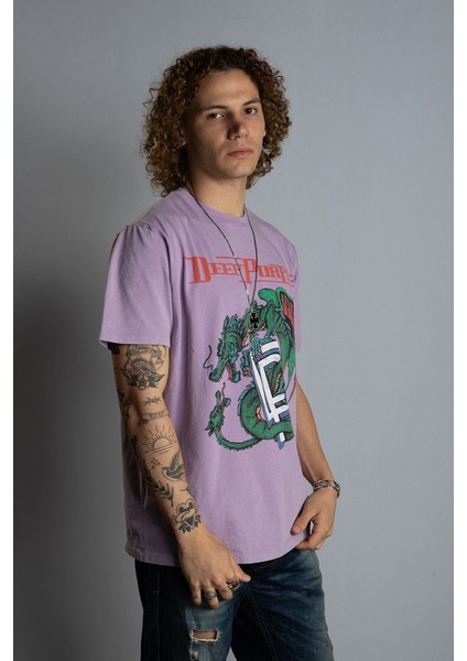 deep Purple DragonRegular Fit T-Shirt modelleri