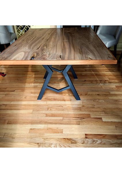 Metal Yemek Masası Ayağı Çalışma Masası Ayağı 1 Takım Siyah Renk fırsatları