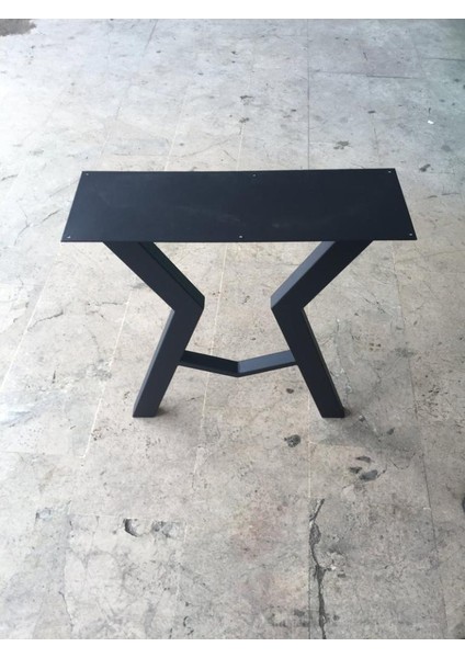 Metal Yemek Masası Ayağı Çalışma Masası Ayağı 1 Takım Siyah Renk